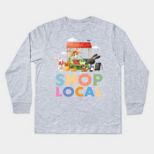 Shop local! Kids Long Sleeve T-Shirt